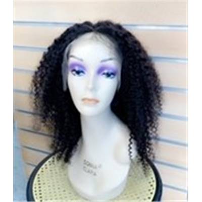 Perruque lace brésilienne kinky curly  16 pouces 100% vrai cheveux  Bama